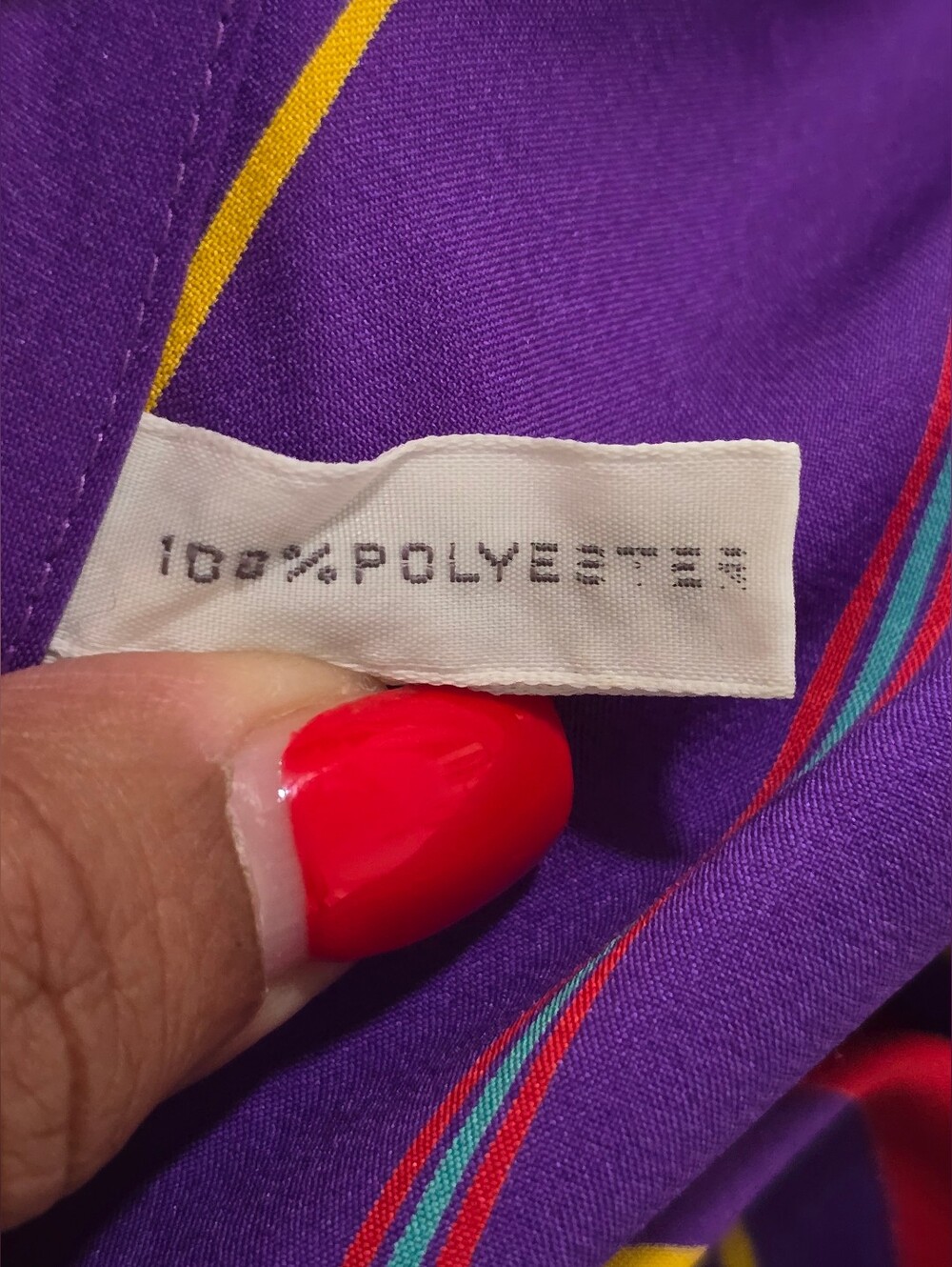 Vintage Josephine Purple Striped Button-Down Shirt - Picture 9 of 12